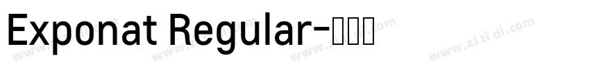 Exponat Regular字体转换